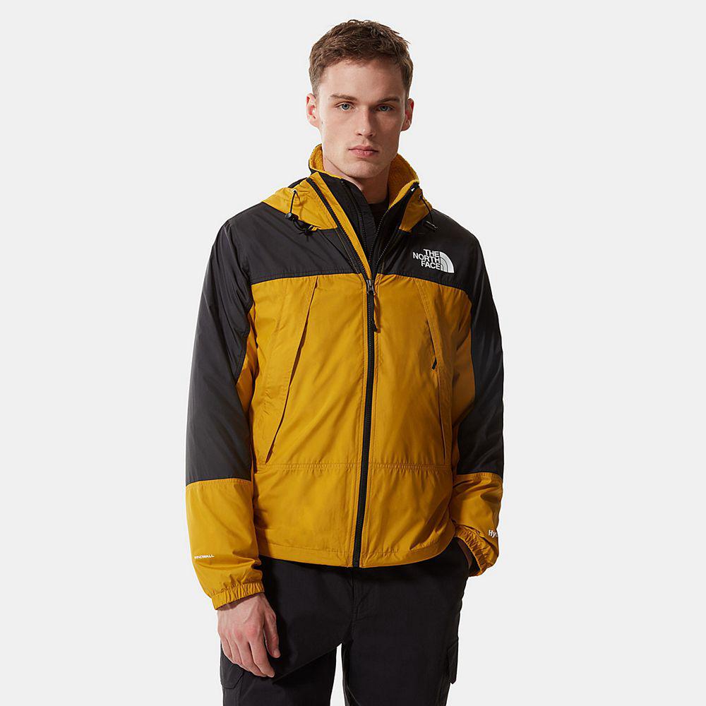 The North Face Hydrenaline Ανδρικα Αντιανεμικα Μπουφαν - Κίτρινα (MBQF58137)